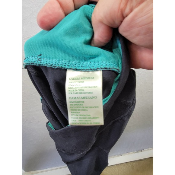 Teal and Gray Tangerine Capri Athletic wear Sz M - Picture 7 of 8